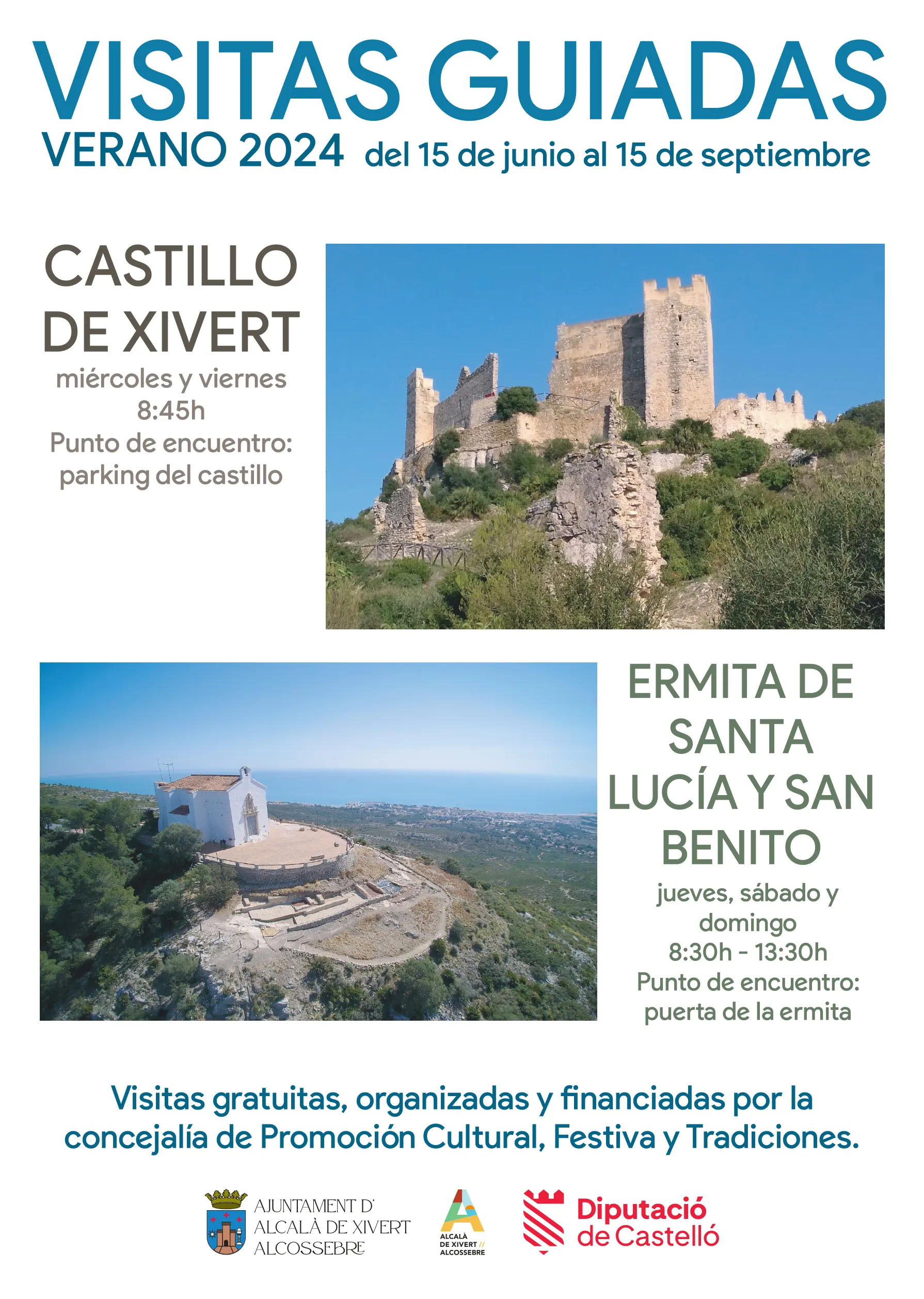 Visitas Guiadas Gratuitas Castillo de Xivert y Ermita de Santa Lucía